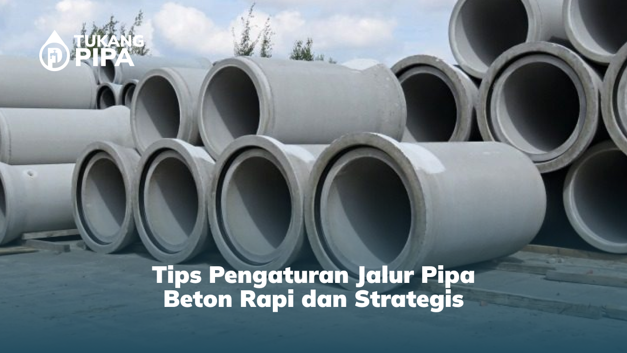 2. Tips Pengaturan Jalur Pipa Beton Rapi dan Strategis