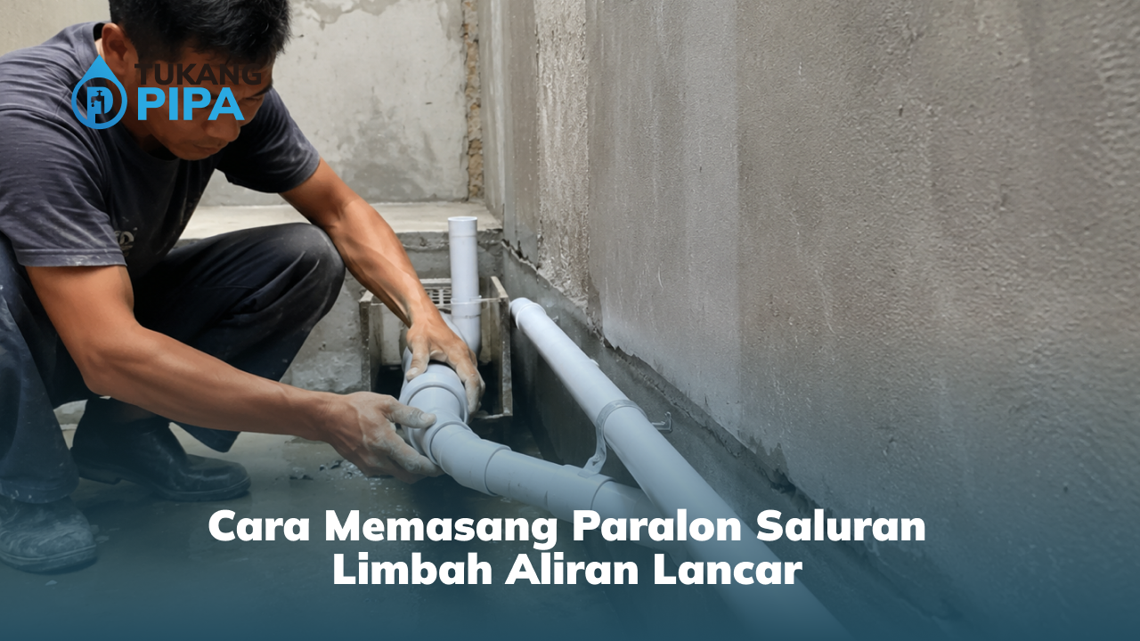 Cara Memasang Paralon Saluran Limbah Aliran Lancar