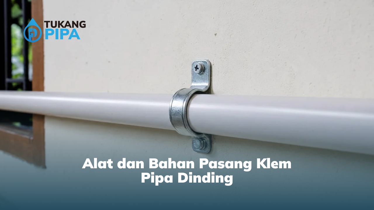 Alat dan Bahan Pasang Klem Pipa Dinding