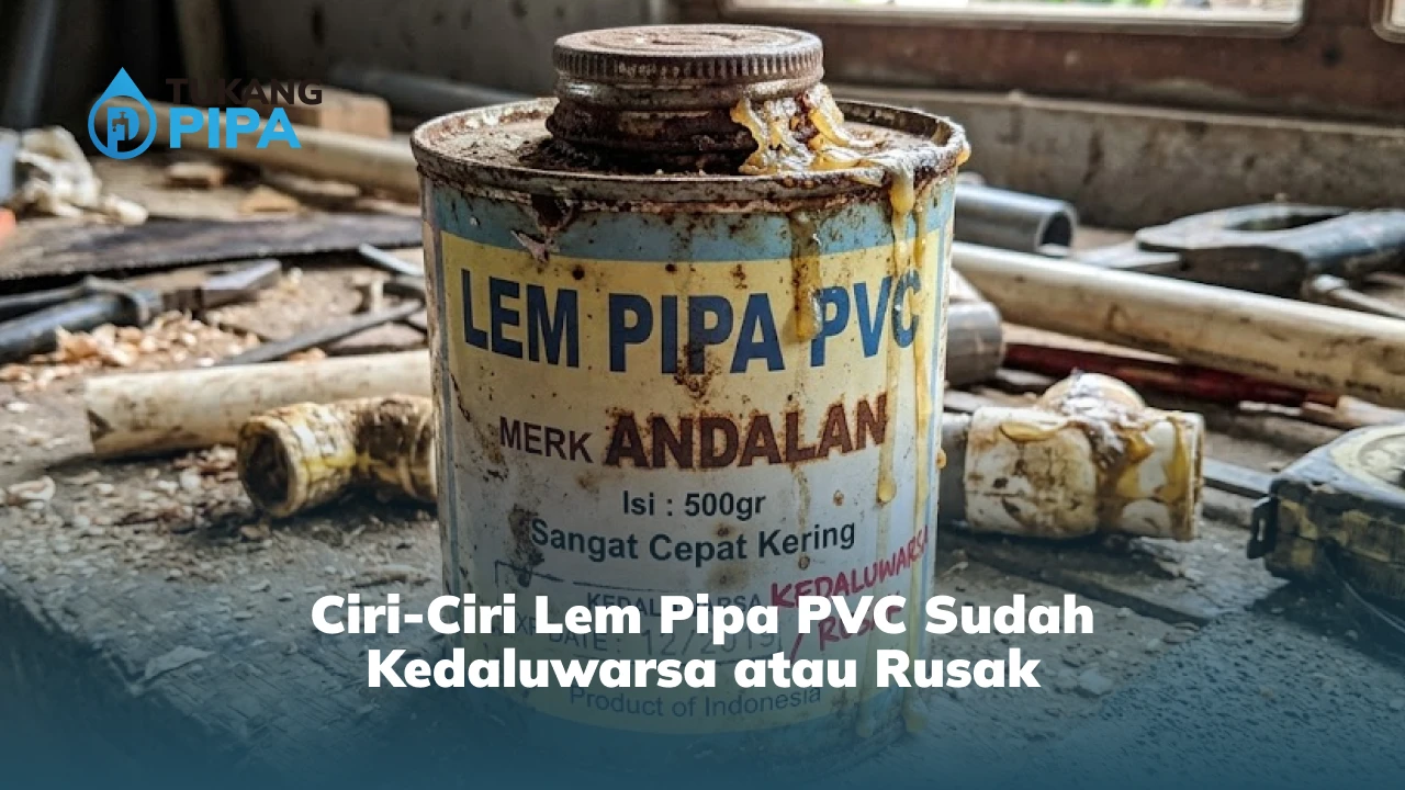 Ciri-Ciri Lem Pipa PVC Sudah Kedaluwarsa atau Rusak