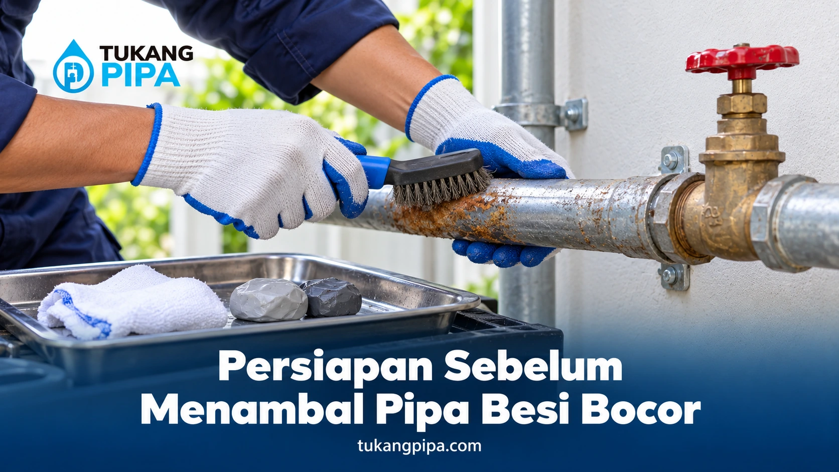 Persiapan Sebelum Menambal Pipa Besi Bocor