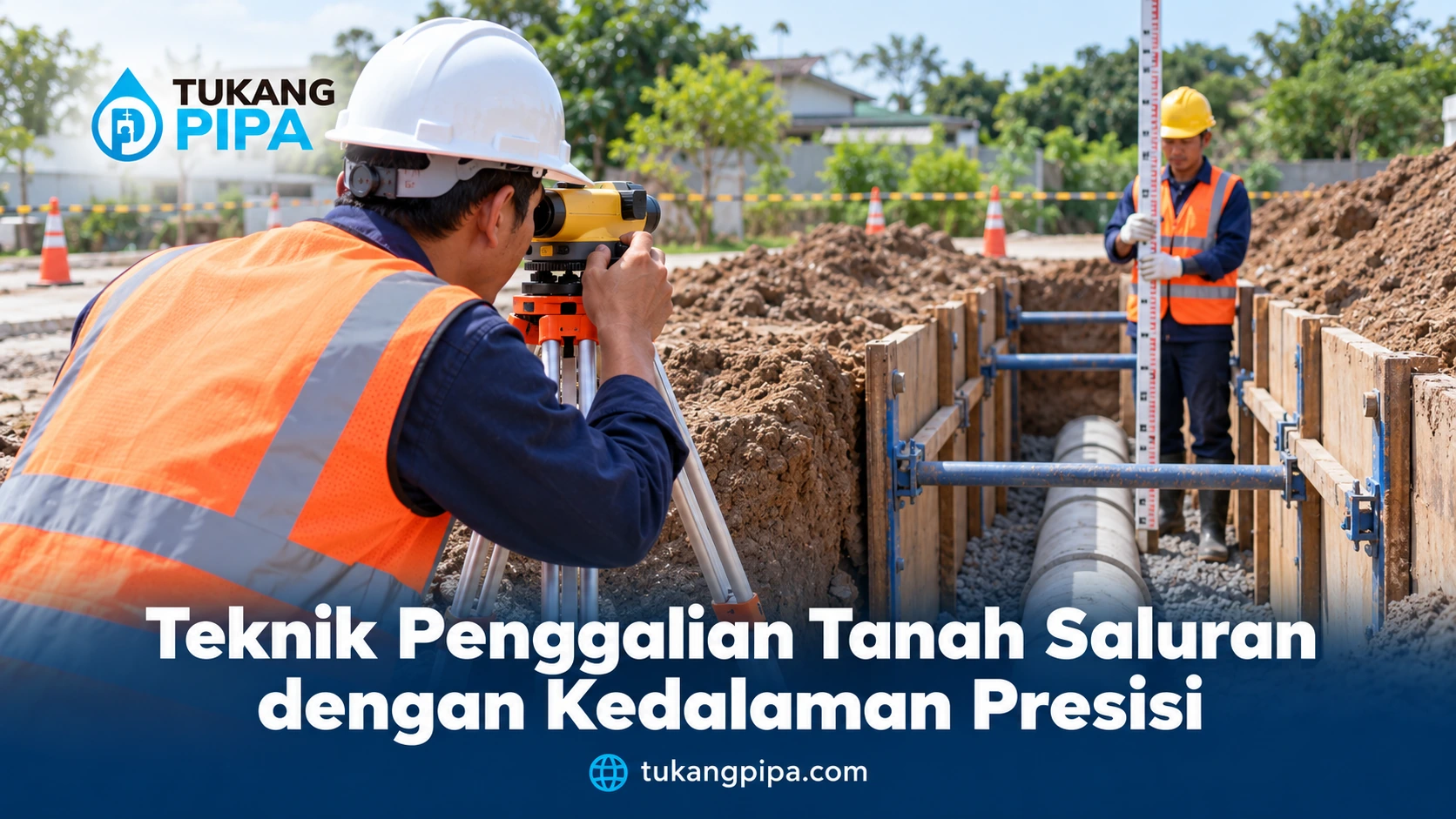 Teknik Penggalian Tanah Saluran dengan Kedalaman Presisi